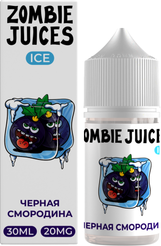 Жидкость для ЭСДН Zombie Juices Ice SALT 30мл 20мг Черная смородина