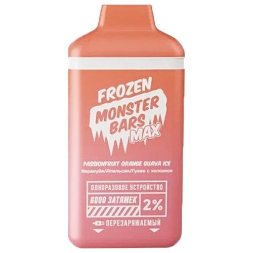 Monster Bars 6000 2% SE Passionfruit Orange Guava Ice