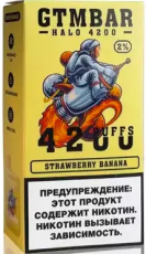 ЭСДН GTM BAR HALO 4200 2% Strawberry Banana