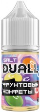 Жидкость для ЭСДН DUALL SALT 30мл 20мг Фруктовые конфеты