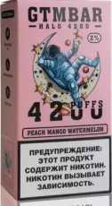 ЭСДН GTM BAR HALO 4200 2% Peach Mango Watermelon