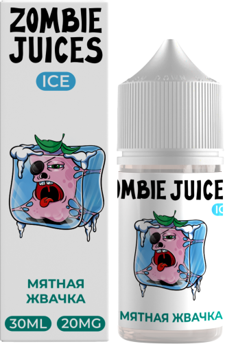 Жидкость для ЭСДН Zombie Juices Ice SALT 30мл 20мг Мятная жвачка