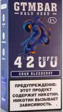 ЭСДН GTM BAR HALO 4200 2% Cran Blueberry
