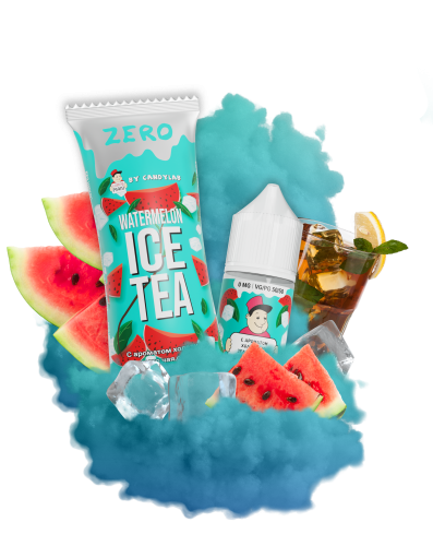 Жидкость для ЭСДН CandyMan Zero 27мл 0мг Watermelon Ice Tea