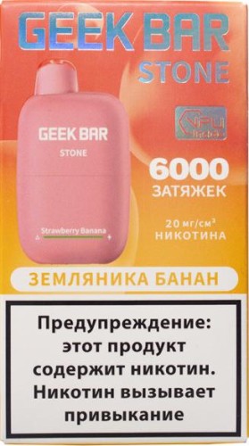 ЭСДН GEEK BAR STONE 6000 2% Земляника Банан
