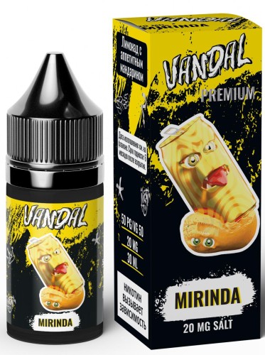 Жидкость для ЭСДН VANDAL PREMIUM SALT 30мл 20мг Mirinda (Лимонад с Мандарином)