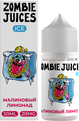 Жидкость для ЭСДН Zombie Juices Ice SALT 30мл 20мг Малиновый лимонад